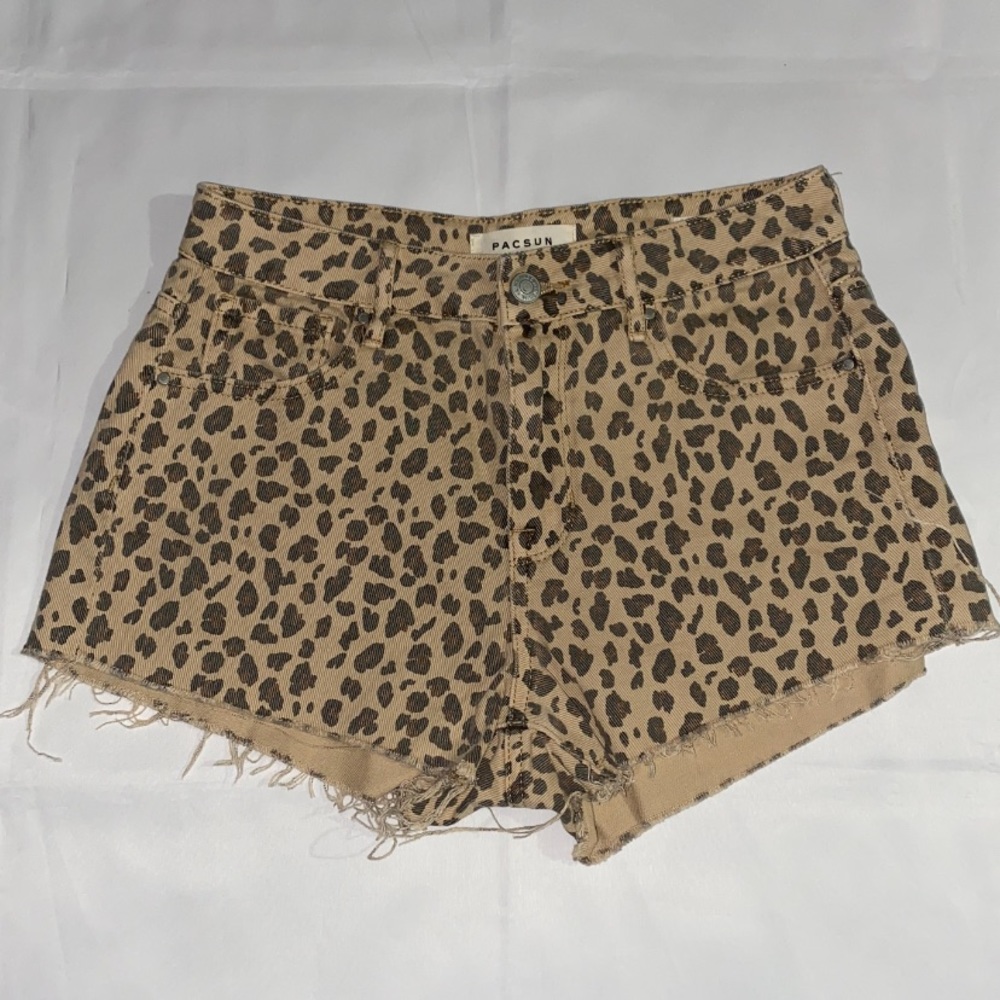 Pacsun High Rise Festival Leopard Print Shorts